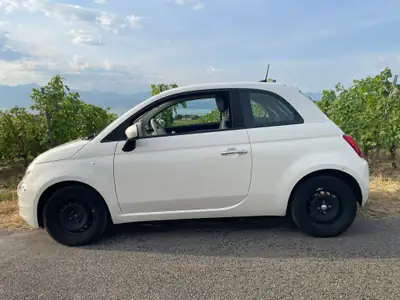 Fiat 500 1.0 Hybrid Pop 2020 — Citadine urbaine écologique, 98'000 km, blanc pur — vista posteriore