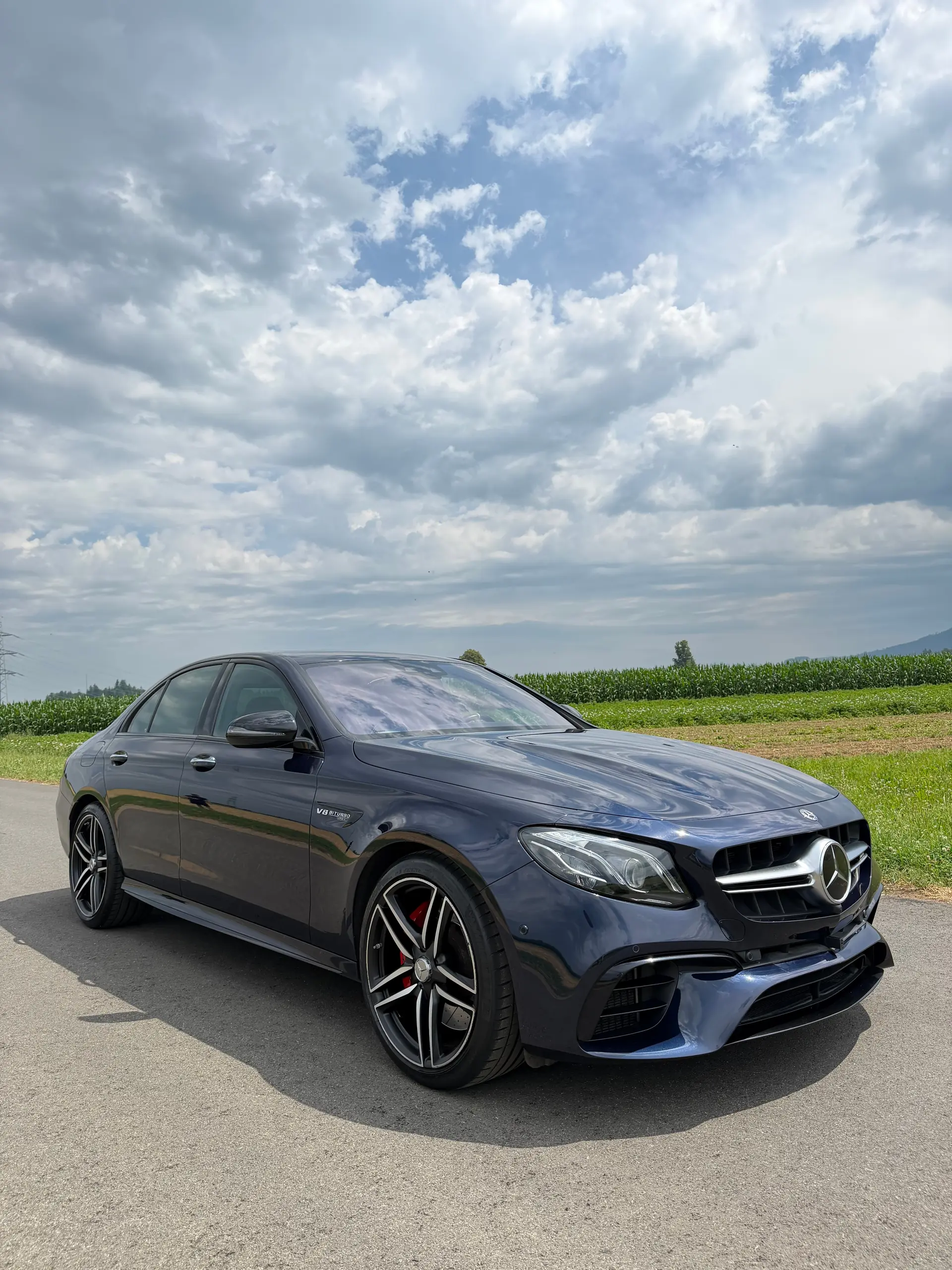 Mercedes-Benz E 63 S AMG 4Matic+ — Berline haute performance, 612 ch et seulement 39 000 km — Außenansicht