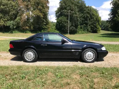 Mercedes-Benz SL 320 — Roadster de légende, statut vétéran, hardtop neuf — côté