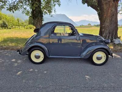 FIAT Topolino B 1948 — Cabriolet légendaire, sans accident, état remarquable — arrière