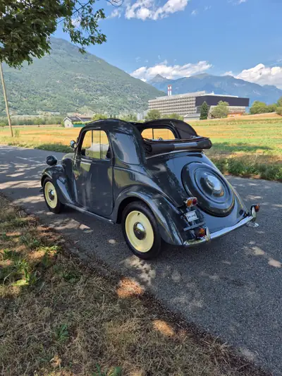 FIAT Topolino B 1948 — Cabriolet légendaire, sans accident, état remarquable — côté