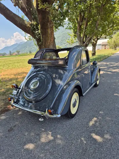 FIAT Topolino B 1948 — Cabriolet légendaire, sans accident, état remarquable — détail