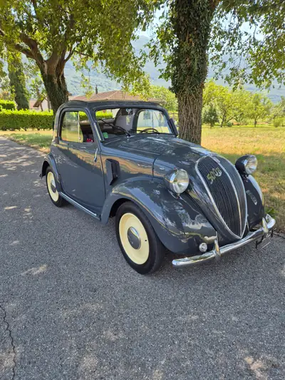 FIAT Topolino B 1948 — Cabriolet légendaire, sans accident, état remarquable — Miniature 7