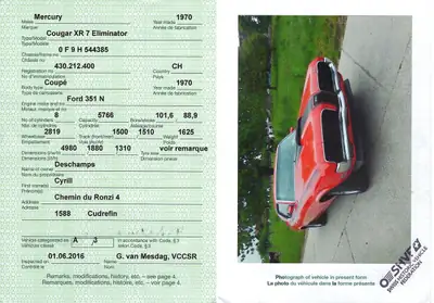 Mercury Cougar XR7 Eliminator Tribute 1970 — Muscle car légendaire, 294 ch — Miniature 18