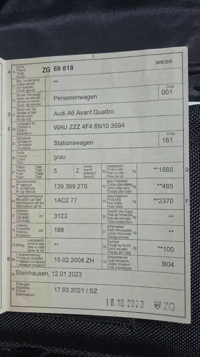 Audi A6 3.2 V6 FSI — Break élégant, motorisation puissante et équipement complet — détail