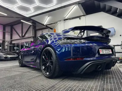 Porsche 718 GT4 PDK — Coupé sportif 420 ch, très faible kilométrage — arrière