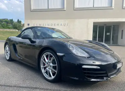 Porsche Boxster S 981 — Cabriolet sportif 315 ch PDK, entretien Porsche complet — côté