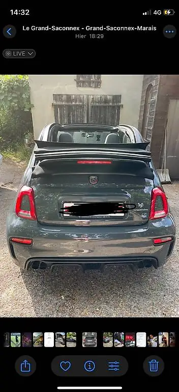 Fiat 595 Abarth 2017 — Cabriolet sportif 180 ch, design italien iconique — arrière