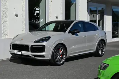 Porsche Cayenne GTS Coupé Cashmere Beige — SUV sportif 460 ch, pack carbone premium — vue extérieure