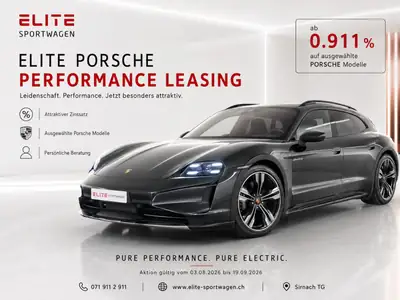 Porsche Taycan CrossTurismo Turbo 104 kWh — SUV électrique haute performance, 8500 km seulement — vue extérieure