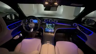 Mercedes-Benz C 220 d AMG Line 4matic — Break diesel mild-hybrid, garantie prolongée — rear view