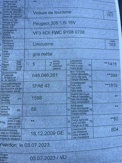 Peugeot 308 1.6 VTi Sport — Compacte fiable, entretien à jour, sans sinistre — Miniatura 16
