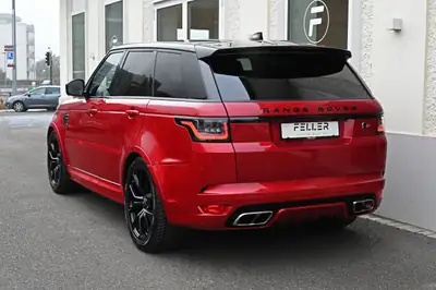 Range Rover Sport SVR 5.0 V8 Bi-Compresseur — 575 ch, Design Firenze Red Signature — Miniature 11