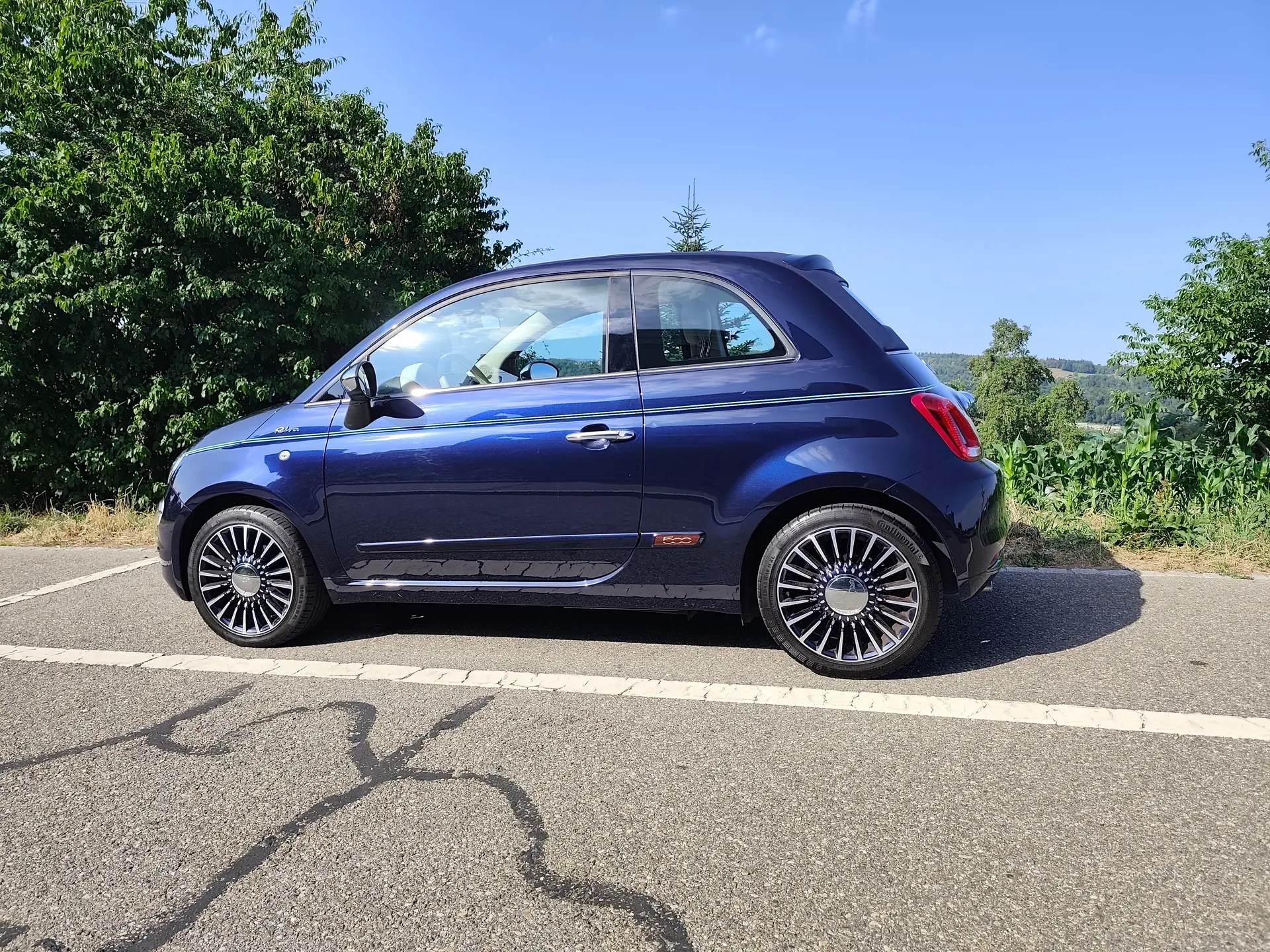 Fiat 500 Cabriolet 0.9 TwinAir — Édition Riva, État Exceptionnel, Très Peu Kilométrés