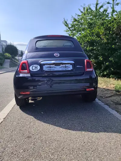Fiat 500 Cabriolet 0.9 TwinAir — Édition Riva, État Exceptionnel, Très Peu Kilométrés — côté