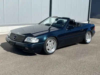 Mercedes-Benz SL 320 — Cabriolet de prestige des années 90, exemplaire avec homologation véhicule historique — vista esterna