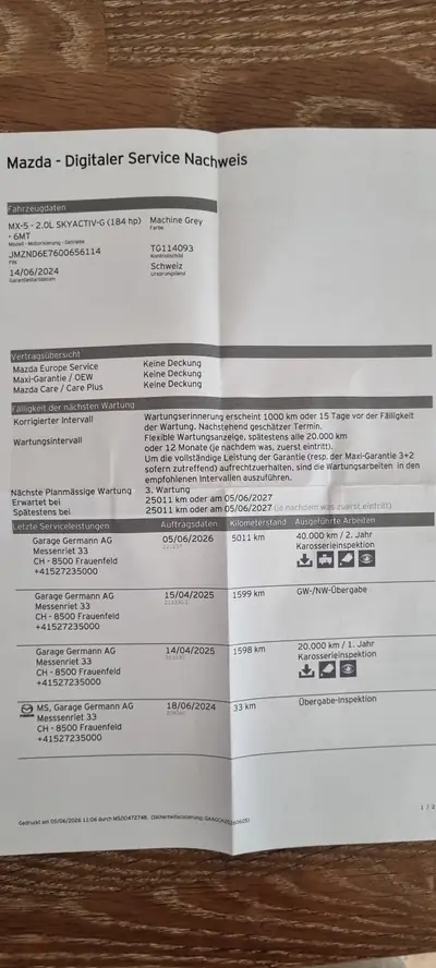 Mazda MX-5 2.0 Kazari — Roadster iconique, 5500 km seulement, garantie 2030 — Miniature 18