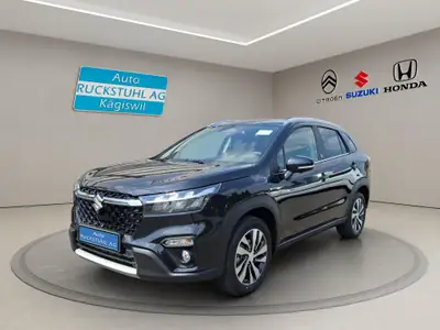 Suzuki S-Cross 1.4T Piz Sulai Top Hybrid 4x4 — SUV compact hybride, 20 km seulement — vue extérieure