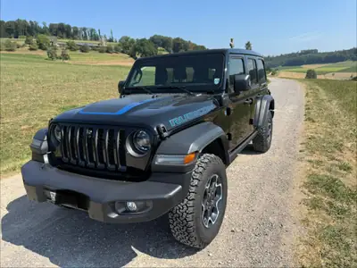 Jeep Wrangler 2.0 Turbo Rubicon Unlimited 4xe — SUV hybride rechargeable, 29'200 km — exterior view