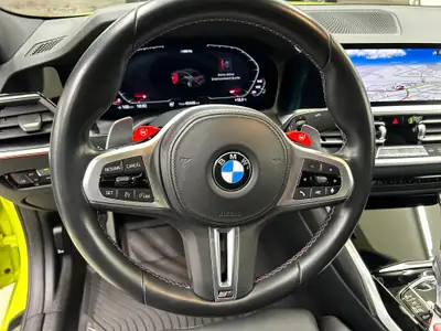 BMW M4 Competition xDrive Cabriolet — 510 ch, Yellow iconic, occasion premium — arrière