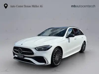 Mercedes-Benz Classe C 220 d AMG Line — Break diesel hybride, 20 km seulement — vue extérieure