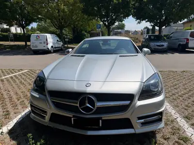 Mercedes-Benz SLK 200 BlueEfficiency — Cabriolet sportif, 48 000 km, motorisation efficace — side view