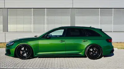 Audi RS4 Avant 2.9 V6 TFSI — Break sportif 450 ch, 128 500 km, sans sinistre — side view