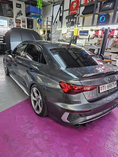 Audi S3 Sedan — 310 ch quattro avec upgrades omologués Fox, HJS, Eibach — arrière