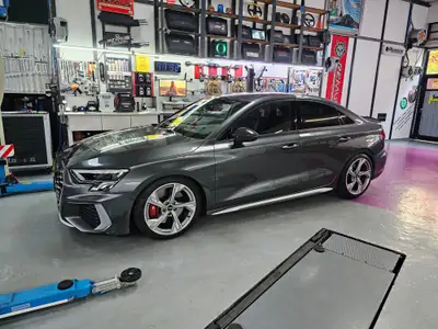 Audi S3 Sedan — 310 ch quattro avec upgrades omologués Fox, HJS, Eibach — détail