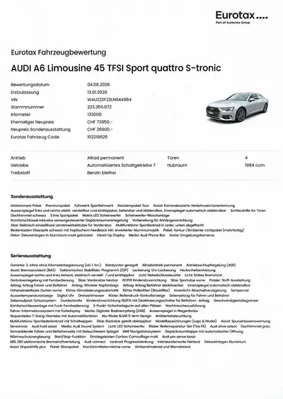 Audi A6 2.0 45 TFSI Quattro S-Tronic — Berline premium allemande, équipée S line, unfallfrei — Miniatur 10