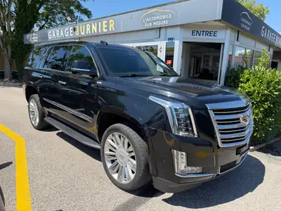 Cadillac Escalade 6.2 ESV Platinum — SUV 7 places prestige, 426 ch, expertise Suisse — vue extérieure