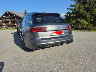 Audi RS6 Avant 4.0 V8 TFSI — 605 ch, Carbon Pack et freins céramique, 175 000 km — vista posteriore