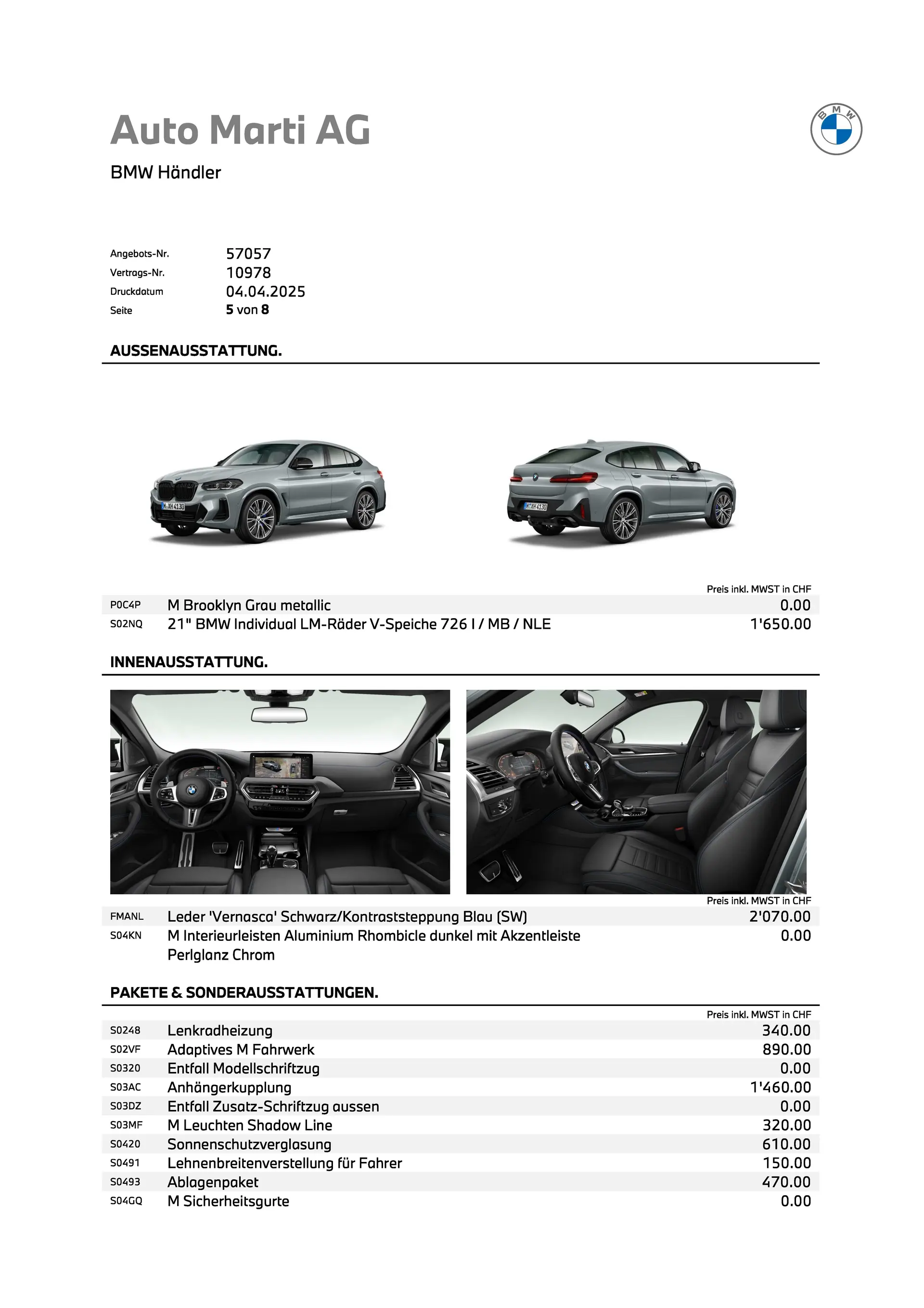 BMW X4 2025 occasion Dombresson — 5