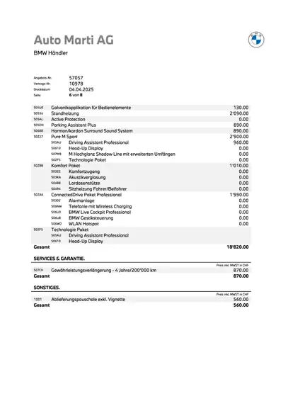 BMW X4 M40d 2025 — SUV coupé diesel performant, 32'000 km seulement — Detail