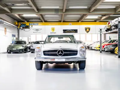 Mercedes-Benz SL 280 Pagode 1971 — Cabriolet légendaire, histoire complète garantie — Seitenansicht