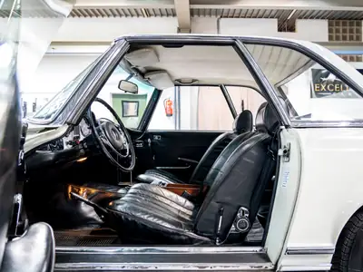 Mercedes-Benz SL 280 Pagode 1971 — Cabriolet légendaire, histoire complète garantie — Miniatur 11