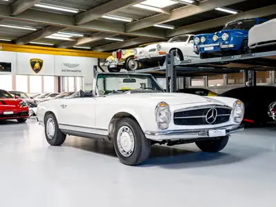 Mercedes-Benz SL 280 Pagode 1971 — Cabriolet légendaire, histoire complète garantie — Miniatur 21