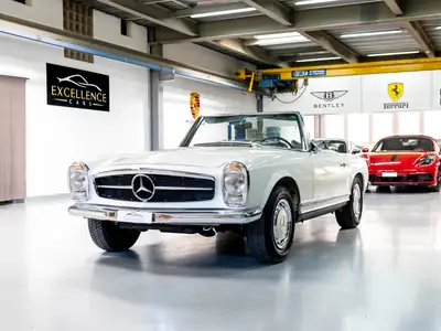 Mercedes-Benz SL 280 Pagode 1971 — Cabriolet légendaire, histoire complète garantie — Miniatur 27