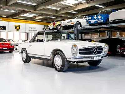 Mercedes-Benz SL 280 Pagode 1971 — Cabriolet légendaire, histoire complète garantie — Miniatur 28