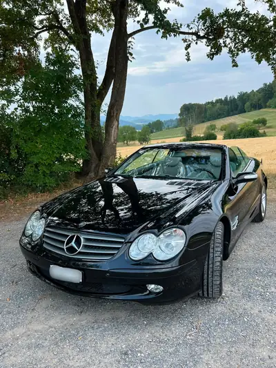 Mercedes-Benz SL 500 V8 — Roadster légendaire, 306 ch et seulement 74'700 km — Seitenansicht