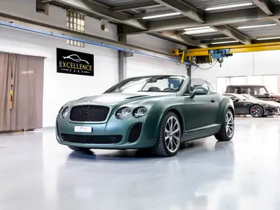 Bentley Continental Supersports Convertible 6.0 — Cabriolet sportif 630 ch, historique Bentley complet — côté