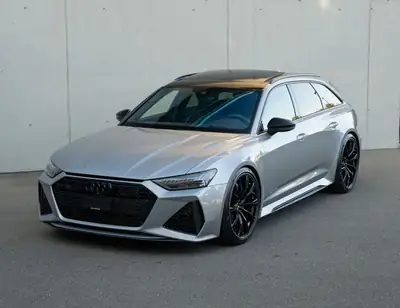 Audi RS6 Avant 4.0 V8 TFSI — Break haute performance, 599 ch, tuning Abt complet — exterior view