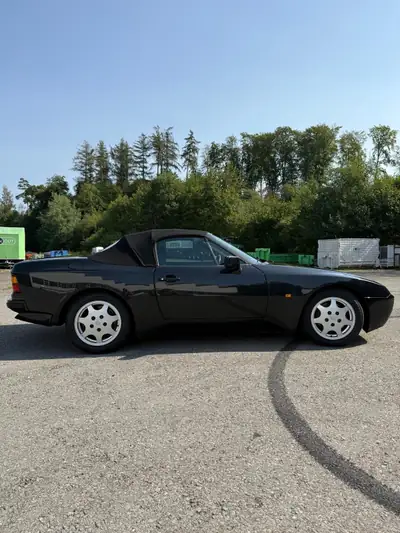Porsche 944 S2 Cabrio 1991 — Roadster mythique, seulement 26 000 km — fianco