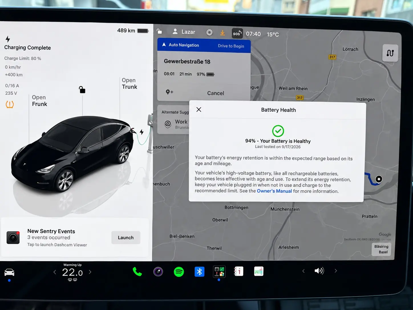 Tesla Model Y 2023 occasion Basel — 2