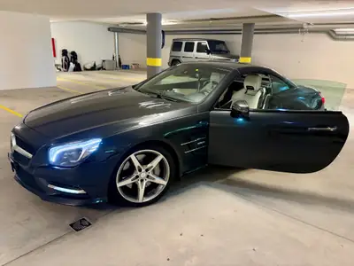 Mercedes-Benz SL 500 V8 — Cabriolet de prestige, 435 ch et seulement 51 800 km — Außenansicht