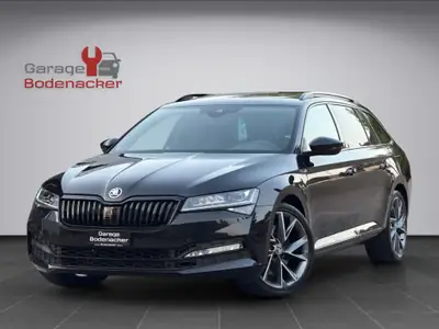 Skoda Superb Combi 2.0 TSI SportLine Plus 4x4 — Break premium, 272 ch et traction intégrale — vue extérieure