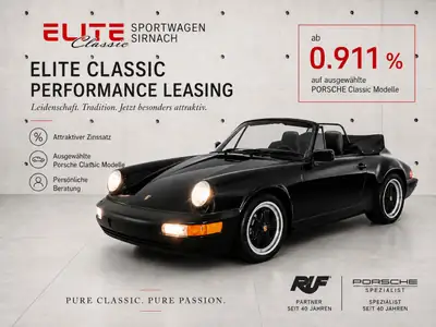 Porsche 911 Carrera 2 Cabrio 964 — Légende décapotable, 250 ch authentiques — vue extérieure