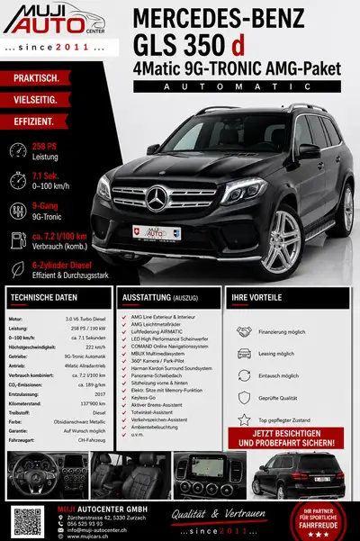 Mercedes-Benz GLS 350 d 4Matic — SUV 7 places premium, diesel performant et révisé — Miniatur 17