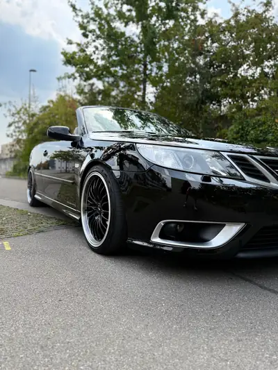 SAAB 9-3 2.8T Aero — Cabriolet V6 sportif, sans sinistre — side view