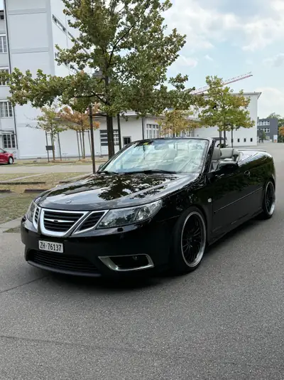 SAAB 9-3 2.8T Aero — Cabriolet V6 sportif, sans sinistre — exterior view